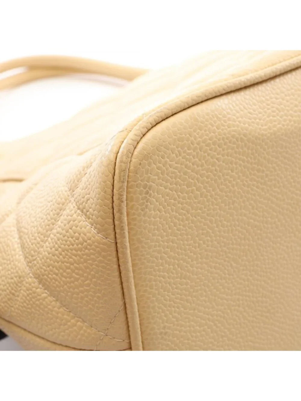 Chanel Tote Reissue Beige Caviar Leather